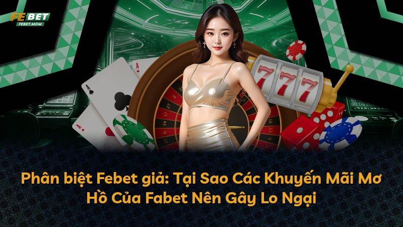 Phân biệt Febet giả: Tại Sao Các Khuyến Mãi Mơ Hồ Của Fabet Nên Gây Lo Ngại
